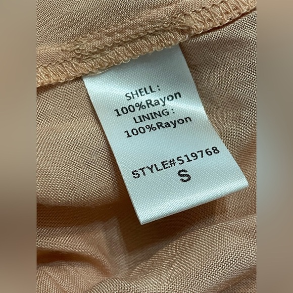 MUSTARD SEED ~ Boutique Cami Ruffle Mini Dress NWT Small‎ Rose Color - Picture 12 of 15